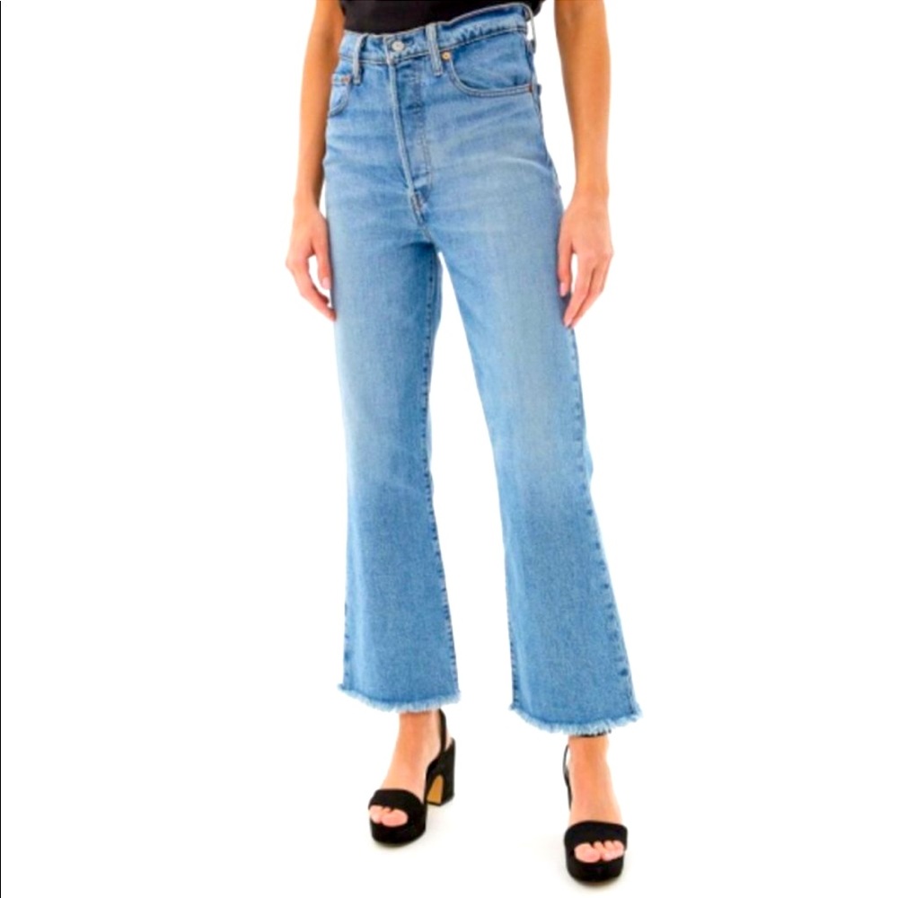 Levi's Ribcage High Waist Cropped Flare Jeans NWT